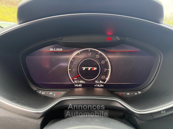 Audi TTS COUPE 20 TFSI 310 S tronic 6 Quattro bang olufsen matrix led garantie 12 mois - 13