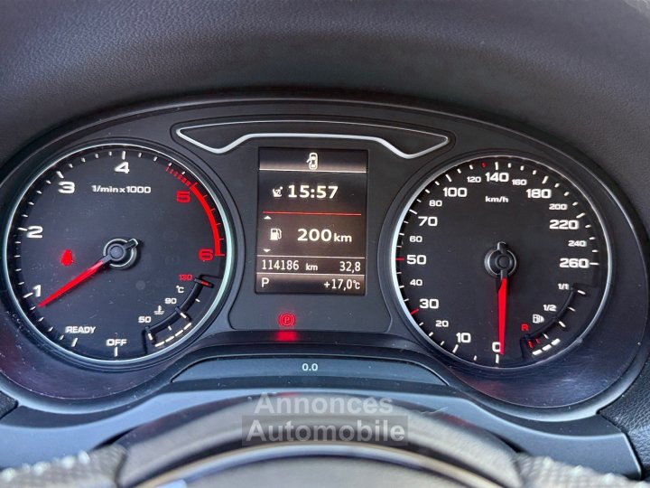 Audi A3 Sportback 20 TDI 150 S tronic 7 S Line Carplay Radar AV/AR Origine Fran&ccedil;aise Garantie 12 Mois - 15