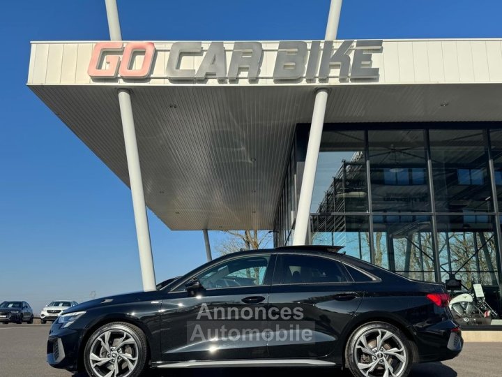 Audi A3 Berline S Line 150CH Toit Ouvrant Affichage T&ecirc;te Haute Cam&eacute;ra Carplay Volant M&eacute;plat Si&egrave;ges chauffants 18P Garantie 6 ans 419-mois - 2