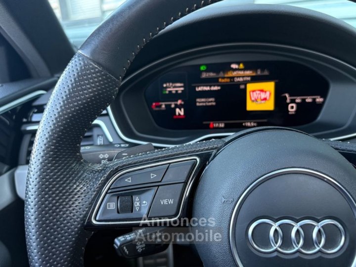 Audi A4 avant 20 30 tdi 135ch s-line toit ouvrant meplat virtual cokpit courroie ok - 19