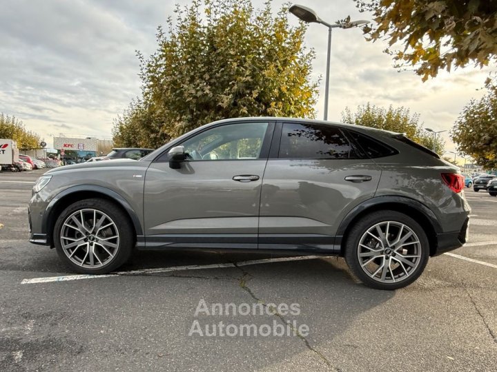 Audi Q3 Sportback 45 tfsi 230 quattro s-line stronic gris chronos entretien limpide - 2