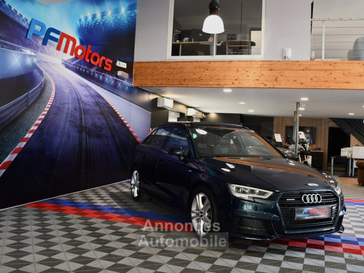 Audi A3 Sportback S-Line 40 TFSI 190 Quattro S-Tronic GPS TO Keyless Si&egrave;ges &Eacute;lectriques Drive LED Cam&eacute;ra JA 18 Bleu Cosmos - 8