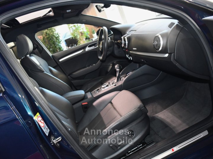 Audi A3 Sportback S-Line 40 TFSI 190 Quattro S-Tronic GPS TO Keyless Si&egrave;ges &Eacute;lectriques Drive LED Cam&eacute;ra JA 18 Bleu Cosmos - 21
