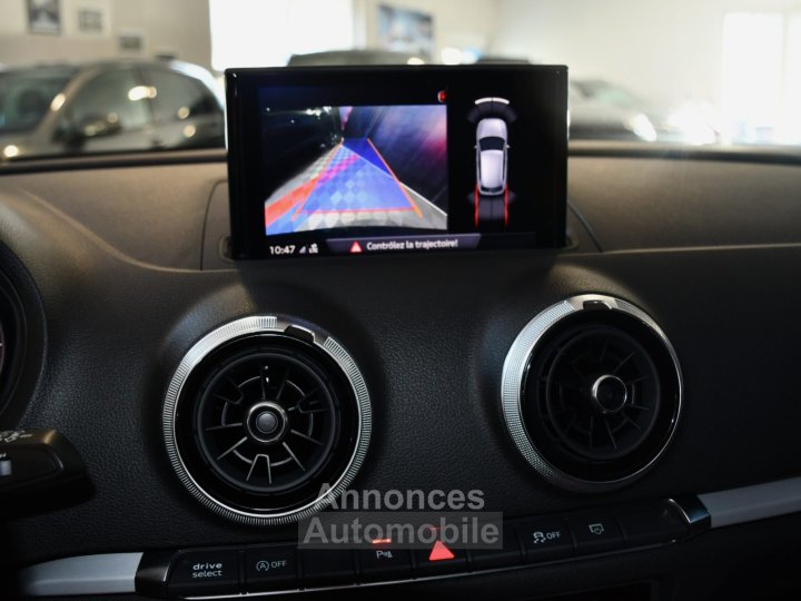 Audi A3 Sportback S-Line 40 TFSI 190 Quattro S-Tronic GPS TO Keyless Si&egrave;ges &Eacute;lectriques Drive LED Cam&eacute;ra JA 18 Bleu Cosmos - 27