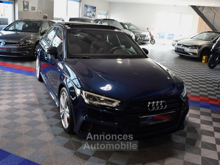 Audi A3 Sportback S-Line 40 TFSI 190 Quattro S-Tronic GPS TO Keyless Si&egrave;ges &Eacute;lectriques Drive LED Cam&eacute;ra JA 18 Bleu Cosmos - 29