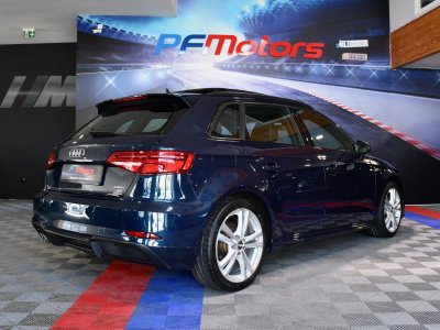 Audi A3 Sportback S-Line 40 TFSI 190 Quattro S-Tronic GPS TO Keyless Si&egrave;ges &Eacute;lectriques Drive LED Cam&eacute;ra JA 18 Bleu Cosmos   - 32
