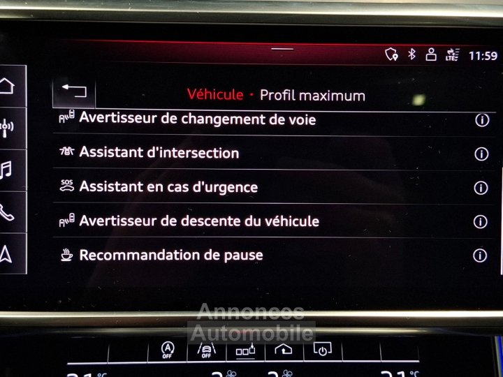 Audi A6 AVANT 50 TDI 286 ch Quattro Tiptronic 8 S line - SUIVI - 34