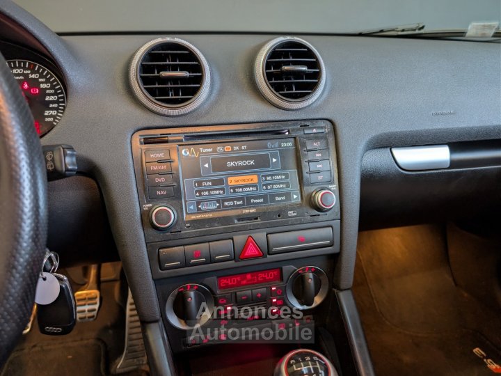 Audi S3 8P 20 TFSI 265 ch Quattro - TOIT OUVRANT - CUIR ALCANTARA - SON BOSE - DEMI-LIGNE MILTEK - 14