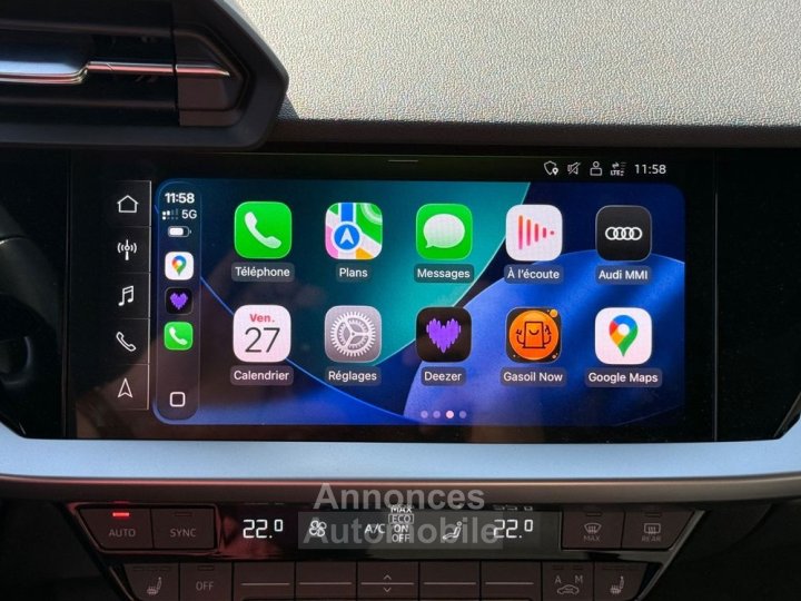 Audi A3 Sportback 14 40 tfsie 204 ch phev hybrid 257kwh s line s-tronic - 18