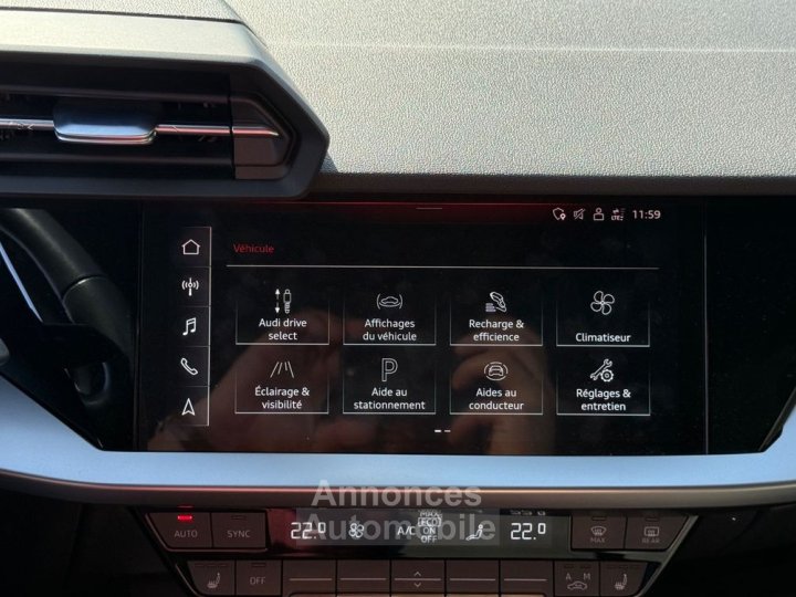 Audi A3 Sportback 14 40 tfsie 204 ch phev hybrid 257kwh s line s-tronic - 24
