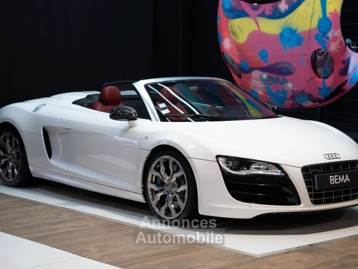 Audi R8 V10 SPYDER 52 525 CV | Origine France Bang & Olufsen Suivi complet - 1