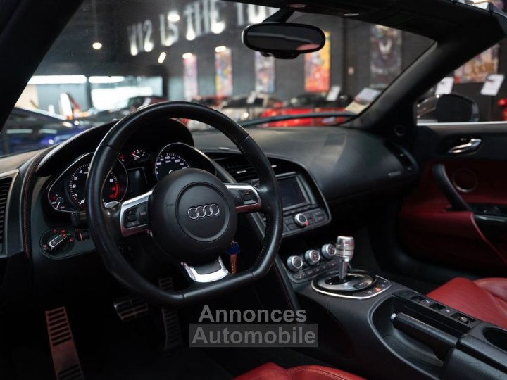 Audi R8 V10 SPYDER 52 525 CV | Origine France Bang & Olufsen Suivi complet - 11