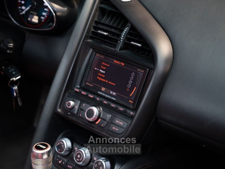 Audi R8 V10 SPYDER 52 525 CV | Origine France Bang & Olufsen Suivi complet - 14