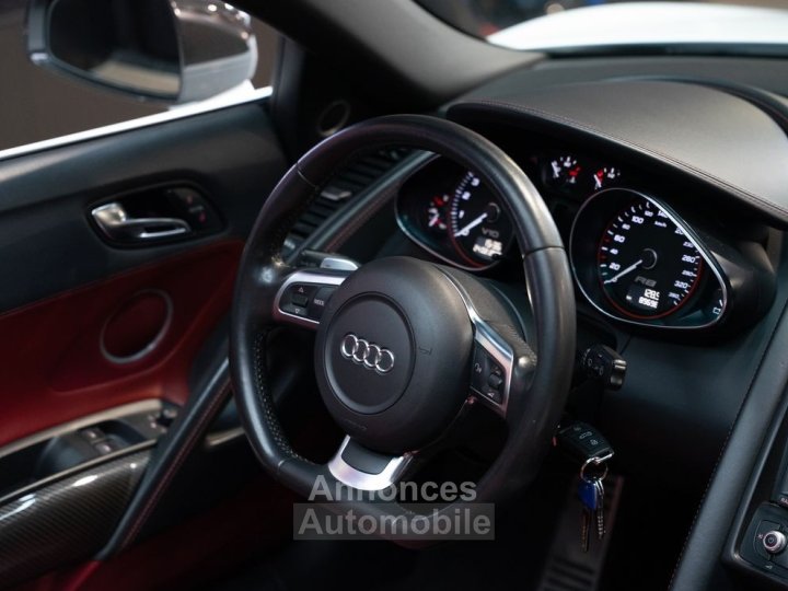Audi R8 V10 SPYDER 52 525 CV | Origine France Bang & Olufsen Suivi complet - 15