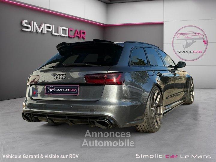 Audi RS6 AVANT Performance V8 40 TFSI Quattro Toit Ouvrant Pack Carbon Admission Eventuri Ligne Milltek Malus Pay&eacute; - 4