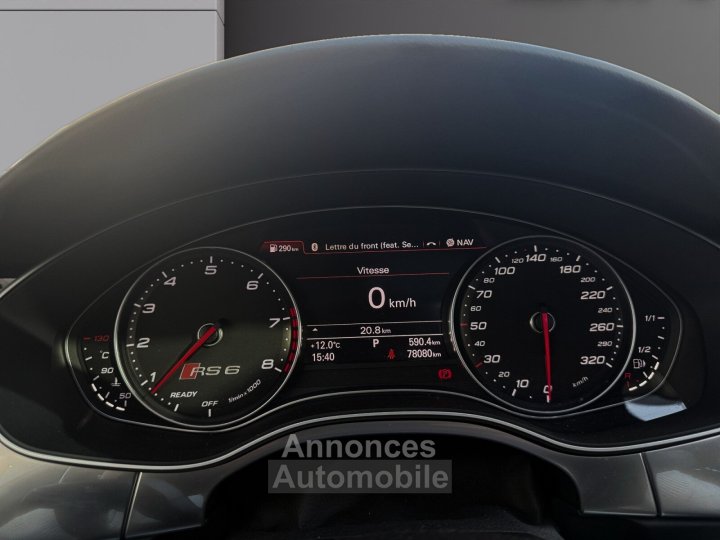 Audi RS6 AVANT Performance V8 40 TFSI Quattro Toit Ouvrant Pack Carbon Admission Eventuri Ligne Milltek Malus Pay&eacute; - 14