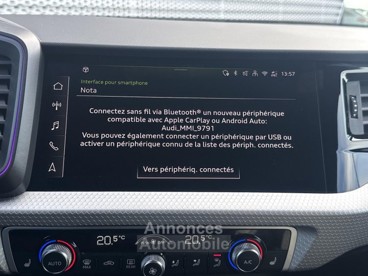 Audi A1 Sportback 30 TFSI 116 ch S tronic 7 S Line Plus - 23