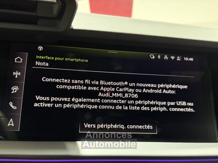 Audi A3 Sportback TFSI e Hybride rechargeable 272 S tronic 6 S line - 58