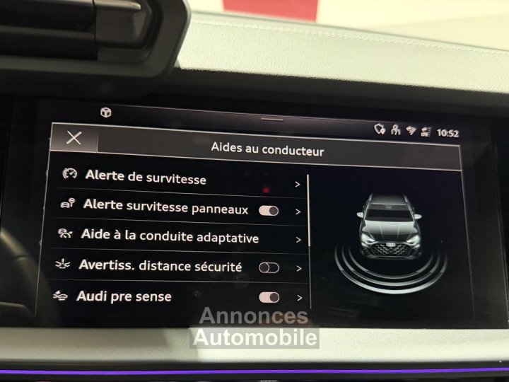 Audi A3 Sportback TFSI e Hybride rechargeable 272 S tronic 6 S line - 68