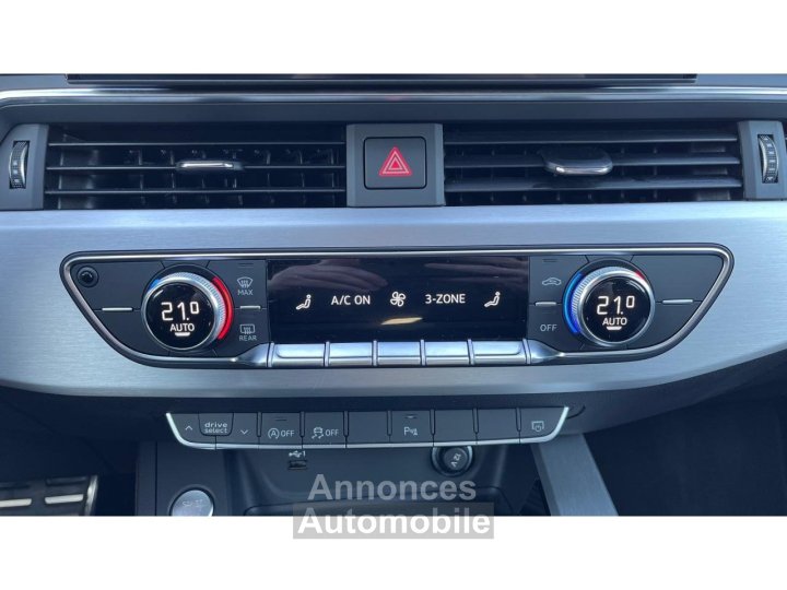 Audi A4 20 35 TFSI 150 BVA S-tronic S line - CAMERA / DRIVE SELECT / VOLANT CHAUFFANT - 30