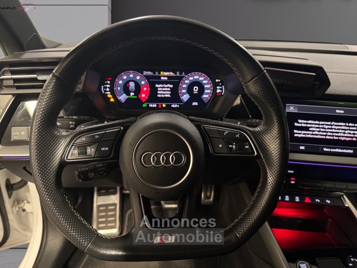 Audi A3 Sportback 40 TFSIe 204 S tronic 6 S Line GARANTIE 12 MOIS - 10