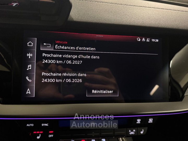 Audi A3 Sportback 40 TFSIe 204 S tronic 6 S Line GARANTIE 12 MOIS - 23