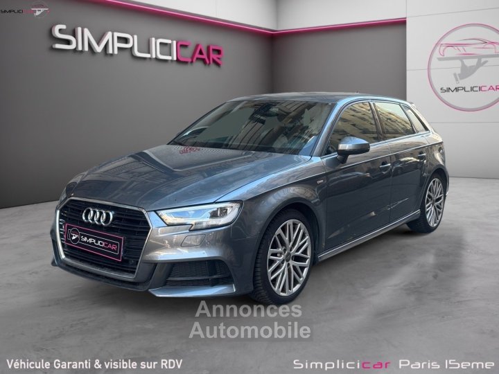 Audi A3 Sportback 35 TFSI CoD 150 S tronic 7 S Line exterieur GARANTIE 12 MOIS - 1