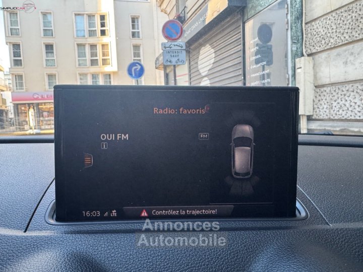 Audi A3 Sportback 35 TFSI CoD 150 S tronic 7 S Line exterieur GARANTIE 12 MOIS - 17