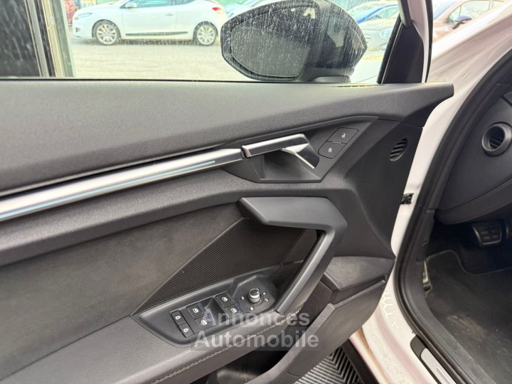 Audi A3 Sportback 35 TDI 150 S tronic 7 S Line CAMERA / KEYLESS / DRIVE SELECT / CARPLAY / LUMIERE D'AMBIANCE / PARK ASSIST / VIRTUAL / PALETTES - 12