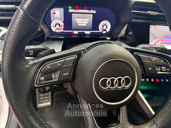 Audi A3 Sportback 35 TDI 150 S tronic 7 S Line CAMERA / KEYLESS / DRIVE SELECT / CARPLAY / LUMIERE D'AMBIANCE / PARK ASSIST / VIRTUAL / PALETTES - 22