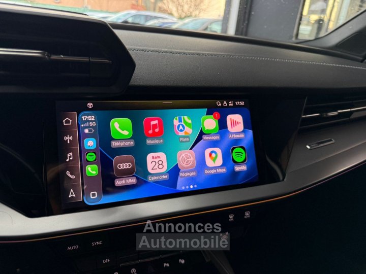 Audi A3 Sportback 35 TDI 150 S tronic 7 S Line CAMERA / KEYLESS / DRIVE SELECT / CARPLAY / LUMIERE D'AMBIANCE / PARK ASSIST / VIRTUAL / PALETTES - 26