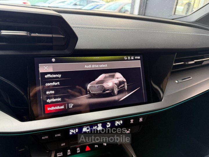 Audi A3 Sportback 35 TDI 150 S tronic 7 S Line CAMERA / KEYLESS / DRIVE SELECT / CARPLAY / LUMIERE D'AMBIANCE / PARK ASSIST / VIRTUAL / PALETTES - 28