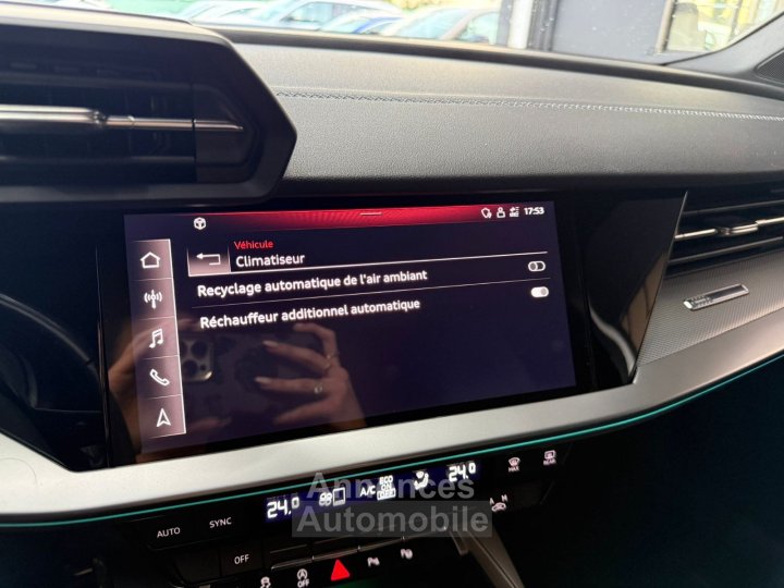 Audi A3 Sportback 35 TDI 150 S tronic 7 S Line CAMERA / KEYLESS / DRIVE SELECT / CARPLAY / LUMIERE D'AMBIANCE / PARK ASSIST / VIRTUAL / PALETTES - 29