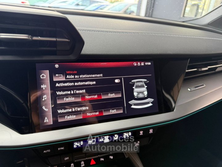 Audi A3 Sportback 35 TDI 150 S tronic 7 S Line CAMERA / KEYLESS / DRIVE SELECT / CARPLAY / LUMIERE D'AMBIANCE / PARK ASSIST / VIRTUAL / PALETTES - 32