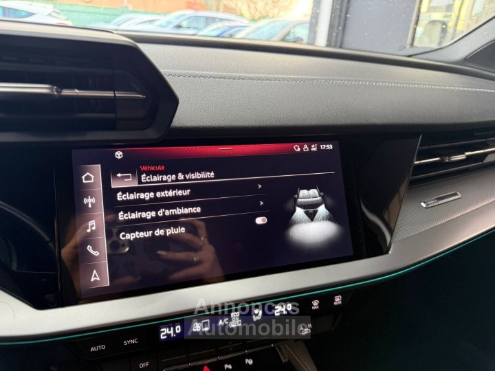 Audi A3 Sportback 35 TDI 150 S tronic 7 S Line CAMERA / KEYLESS / DRIVE SELECT / CARPLAY / LUMIERE D'AMBIANCE / PARK ASSIST / VIRTUAL / PALETTES - 34