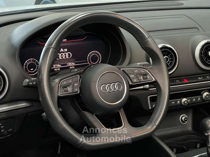 Audi A3 Cabriolet 20 TDi S-LINE BOITE AUTO COCKPIT RADAR - 5
