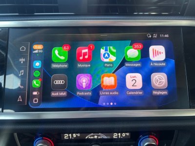 Audi Q3 15l 35 tfsi 150ch design apple carplay sans fil %2B sieges chauffants radars av-ar   - 27
