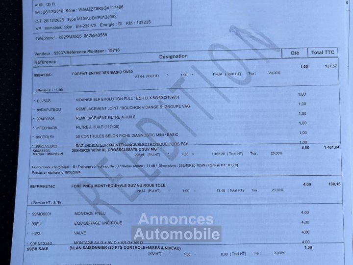 Audi Q5 20 TDI 190ch S-Line Quattro S-Tronic 7 GPS Cam&eacute;ra Entretien a jour - 42