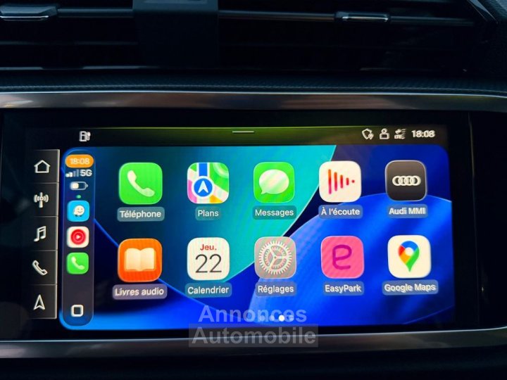 Audi Q3 Sportback 45 TFSi e 245ch S Line Tronic6 2&egrave;me main ? Entretien complet Toit Ouvrant JA 19 LED Sound System Cockpit%2B Cuir Sport Chauffant Pack Black Cam&eacute;ra Key - 10
