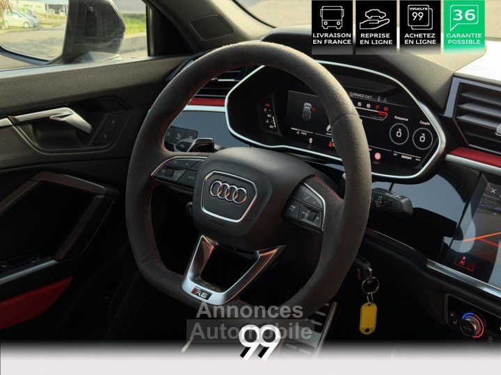 Audi RS Q3 Sportback RSQ3 SPORTBACK 400CH 25 TFSI IMMAT FRANCE ECHAPPEMENT SPORT LIVRAISON REPRISE FINANCEMENT CRY - 14