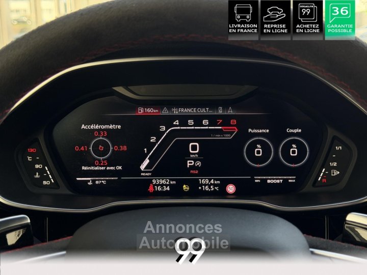 Audi RS Q3 Sportback RSQ3 SPORTBACK 400CH 25 TFSI IMMAT FRANCE ECHAPPEMENT SPORT LIVRAISON REPRISE FINANCEMENT CRY - 15