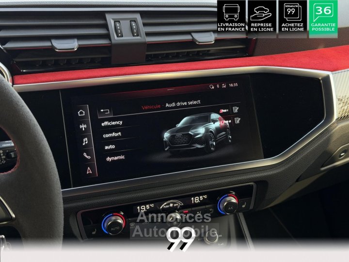 Audi RS Q3 Sportback RSQ3 SPORTBACK 400CH 25 TFSI IMMAT FRANCE ECHAPPEMENT SPORT LIVRAISON REPRISE FINANCEMENT CRY - 21