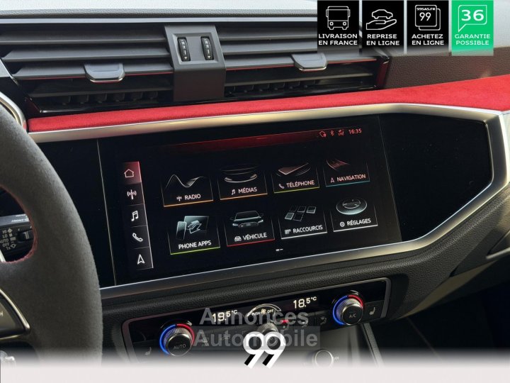 Audi RS Q3 Sportback RSQ3 SPORTBACK 400CH 25 TFSI IMMAT FRANCE ECHAPPEMENT SPORT LIVRAISON REPRISE FINANCEMENT CRY - 22