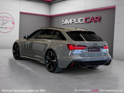 Audi RS6 AVANT V8 40 TFSI 600 Tiptronic 8 Quattro SUIVI - LASER - FREINS CERAMIQUE - CAM360 3D - TOIT OUVRANT - KEYLESS GO - PACK ASSIST   - 3