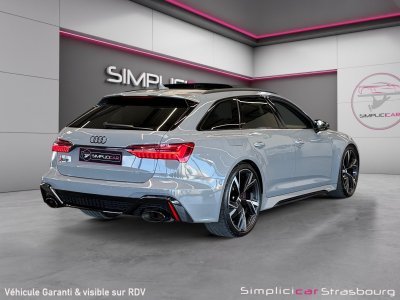 Audi RS6 AVANT V8 40 TFSI 600 Tiptronic 8 Quattro SUIVI - LASER - FREINS CERAMIQUE - CAM360 3D - TOIT OUVRANT - KEYLESS GO - PACK ASSIST   - 8