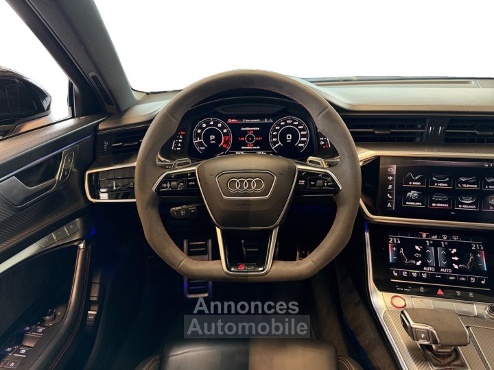 Audi RS6 AVANT V8 40 TFSI 600 Tiptronic 8 Quattro SUIVI - LASER - FREINS CERAMIQUE - CAM360 3D - TOIT OUVRANT - KEYLESS GO - PACK ASSIST - 13