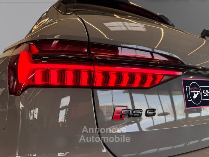 Audi RS6 AVANT V8 40 TFSI 600 Tiptronic 8 Quattro SUIVI - LASER - FREINS CERAMIQUE - CAM360 3D - TOIT OUVRANT - KEYLESS GO - PACK ASSIST - 16