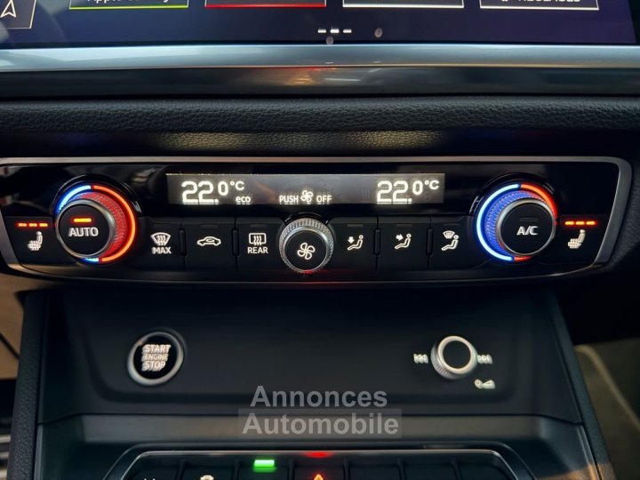 Audi Q3 Sportback 45 TFSi e 245ch S Line Tronic6 2&egrave;me main ? Entretien complet Toit Ouvrant JA 19 LED Sound System Cockpit%2B Cuir Sport Chauffant Pack Black Cam&eacute;ra Key - 15