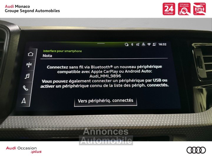 Audi A1 Sportback 30 TFSI 116 ch S tronic 7 S Line Plus - 13