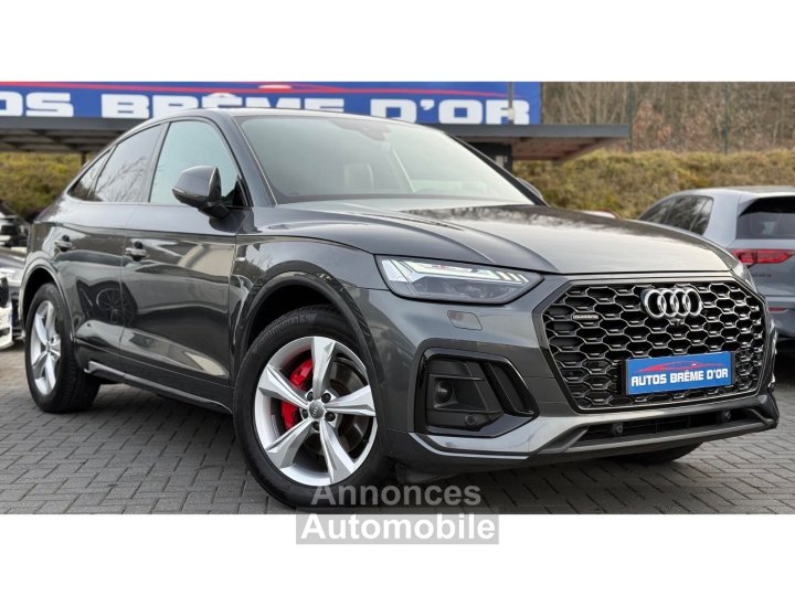 Audi Q5 Sportback 399/mois GARANTIE 6 ANS 4X4 40 TDI 204ch QUATTRO S TRONIC 7 S LINE Camera COCKPIT M&eacute;plat BANG OLUFSEN FullLED 1&egrave;re MAIN Origine fran&ccedil;aise - 3